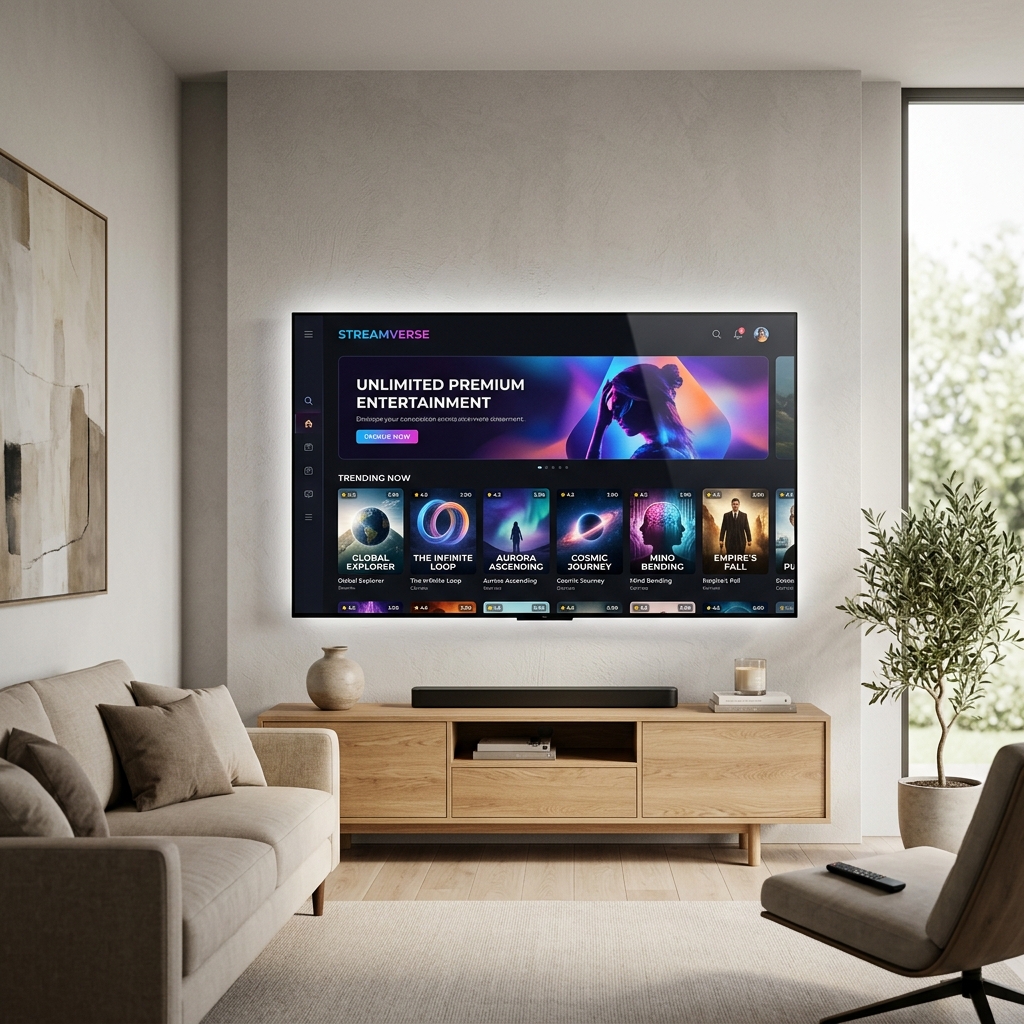Smart TV with OTT Apps